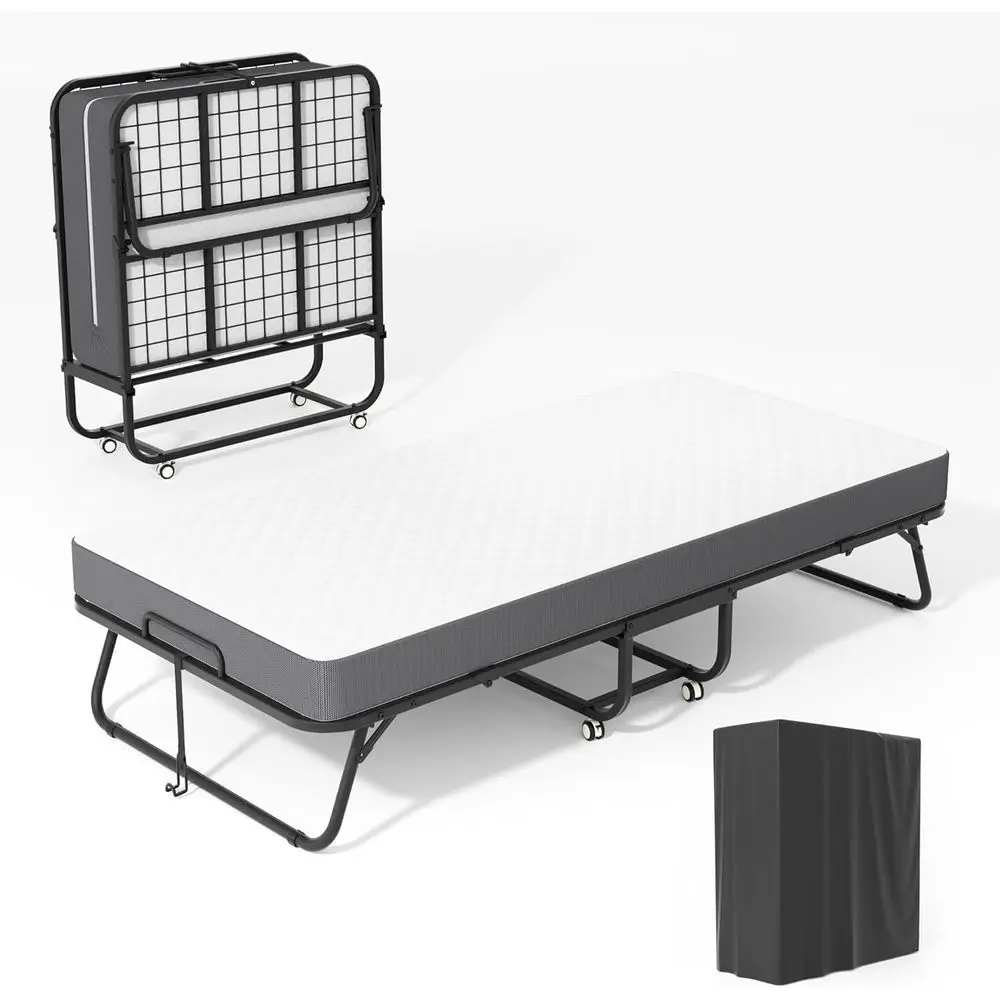 x 38 Twin Folding Bed with 5 Memory Foam Mattress Foldable Rollaway Guest Bed with Wheels amp Metal Frame, Portable for Apartme
x 38 Twin Folding Bed with 5 Memory Foam Mattress Foldable Rollaway Guest Bed with Wheels amp Metal Frame, Portable for Apartme