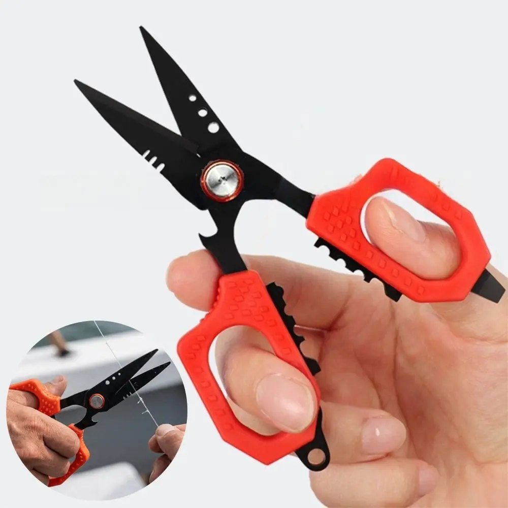 High Strength Precision Fishing Scissors Anti-slip Grip Anti Sea Water Luya PE Scissors Labor-Saving Rust Resistant
High Strength Precision Fishing Scissors Anti-slip Grip Anti Sea Water Luya PE Scissors Labor-Saving Rust Resistant