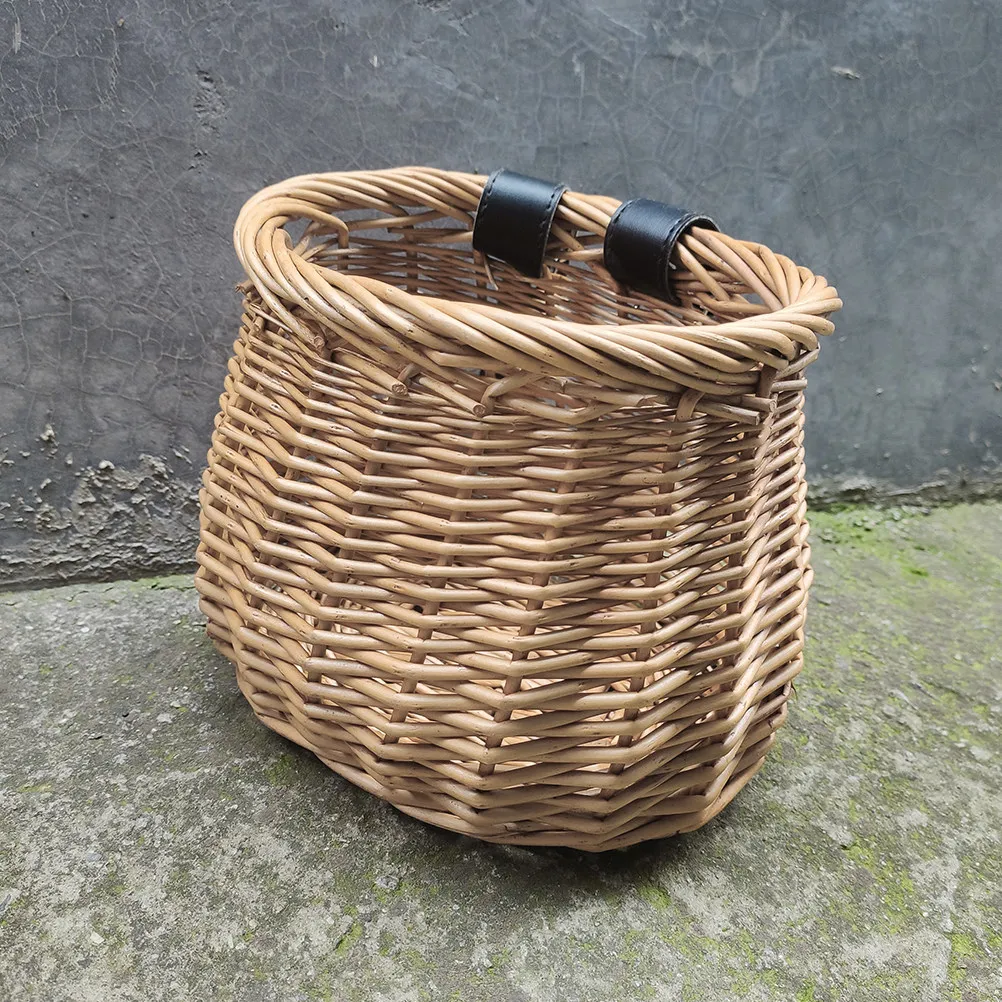 1Pcs Premium Willow Rattan Bike Front Basket Sturdy Wicker Basket Large Storage for Outdoor Cycling Decoration
1Pcs Premium Willow Rattan Bike Front Basket Sturdy Wicker Basket Large Storage for Outdoor Cycling Decoration