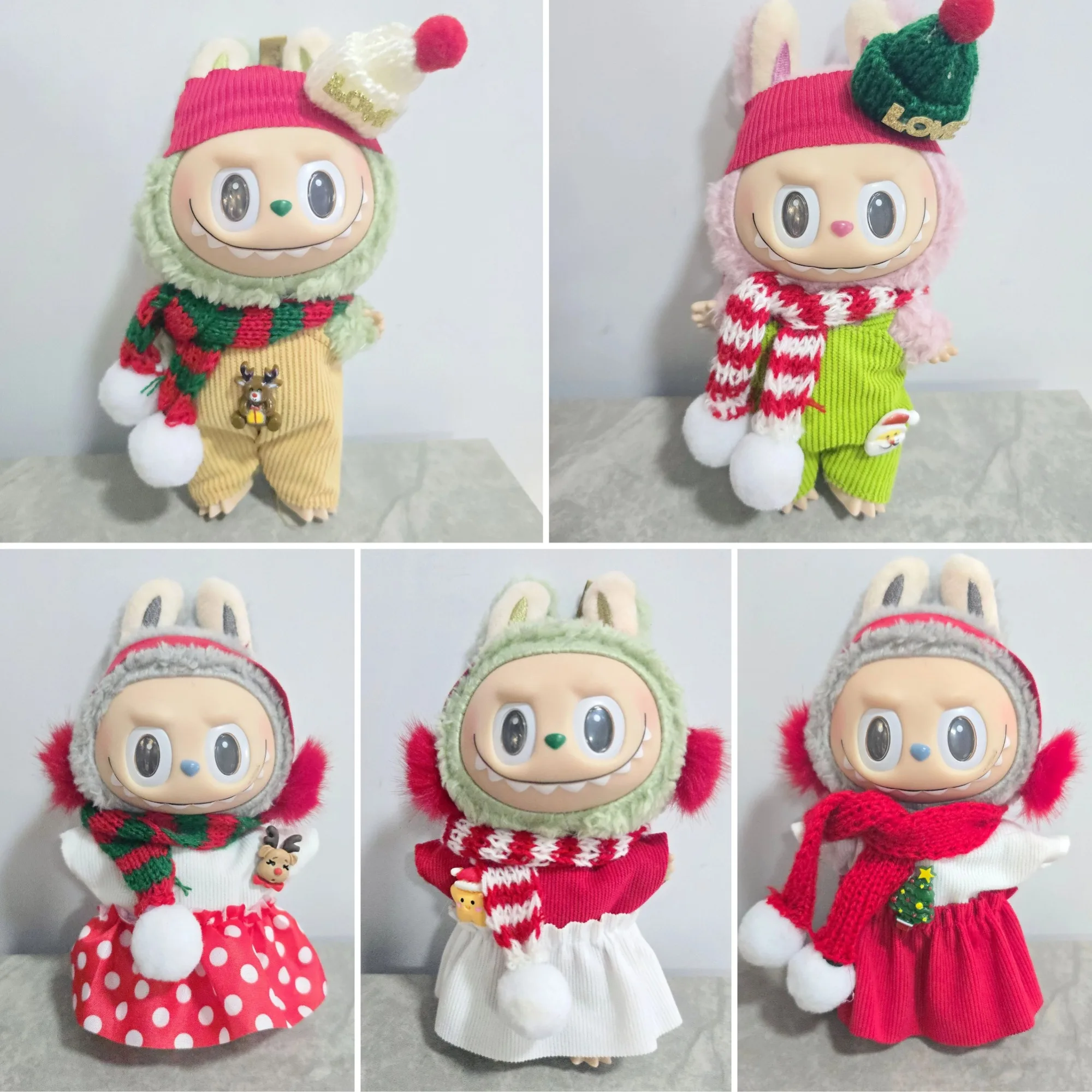Christmas Themed Outfits For 15/17cm 1st-3rd Gen Labubu Dolls With Christmas Elements Like Christmas Trees Reindeer
Christmas Themed Outfits For 15/17cm 1st-3rd Gen Labubu Dolls With Christmas Elements Like Christmas Trees Reindeer