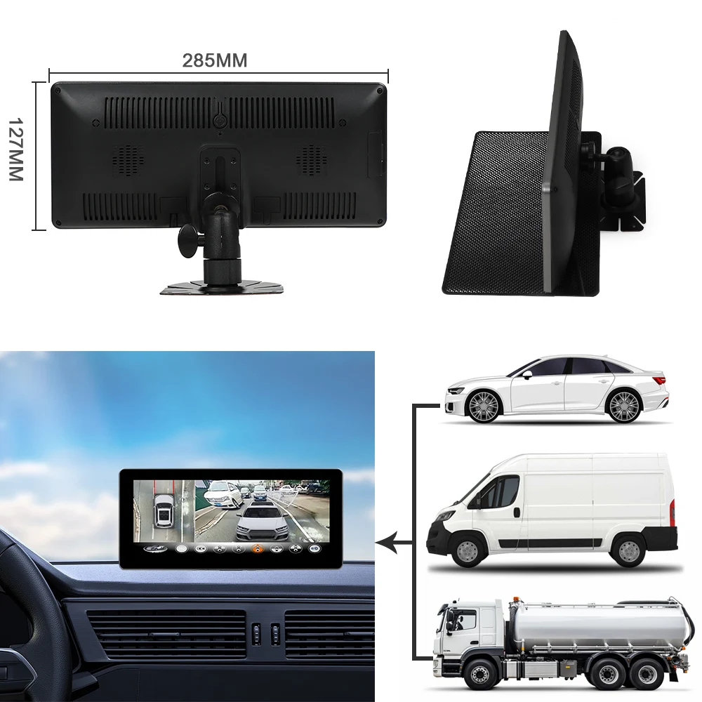 Carsanbo 10.25 Inch Touch Screen Monitor For 360 Degree Car Camera System Car IPS Screen 1980*720 Support 2CH RCA input
Carsanbo 10.25 Inch Touch Screen Monitor For 360 Degree Car Camera System Car IPS Screen 1980*720 Support 2CH RCA input
