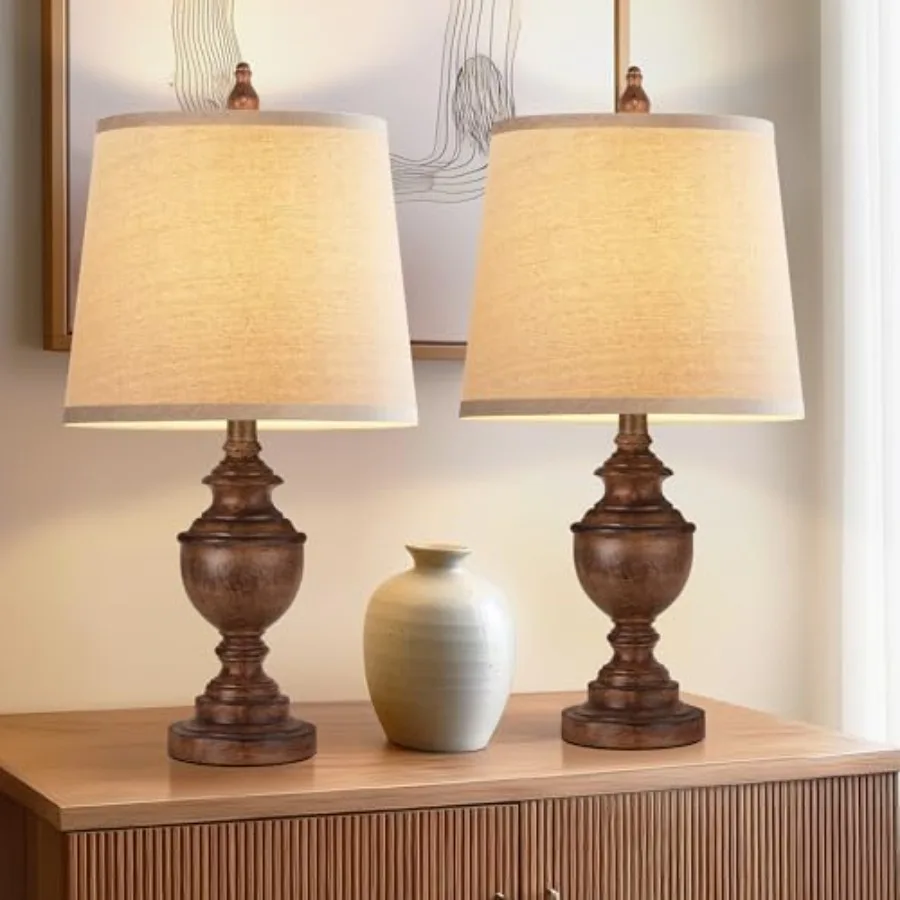 Retro Table Lamps Set of 2, Bedside Lamp for Bedroom Rustic Farmhouse Table Lamps for Living Room, Vintage Nightstand Lamps wit
Retro Table Lamps Set of 2, Bedside Lamp for Bedroom Rustic Farmhouse Table Lamps for Living Room, Vintage Nightstand Lamps wit
