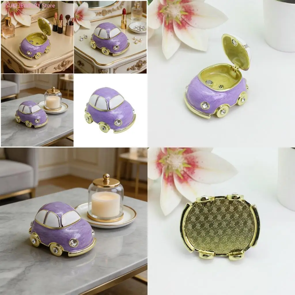 62KE Multifunctional Miniature Automobile Box Handcrafted Alloy Container With Enamel Finish Trinket Holder
62KE Multifunctional Miniature Automobile Box Handcrafted Alloy Container With Enamel Finish Trinket Holder