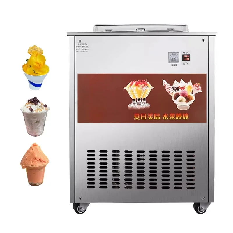 Commercial Electric Fried Yogurt & Ice Cream Machine for Household and Hotel Use for Fruit Salad
Commercial Electric Fried Yogurt & Ice Cream Machine for Household and Hotel Use for Fruit Salad