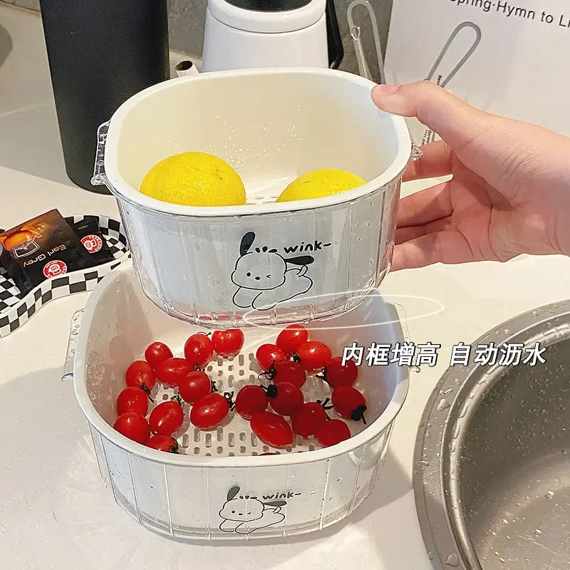 Double Layer Drainage Baskets Kitchen Plastic High-capacity Fruit Washing Storage Tray Household,Storage Basket Cleaning Tools
Double Layer Drainage Baskets Kitchen Plastic High-capacity Fruit Washing Storage Tray Household,Storage Basket Cleaning Tools