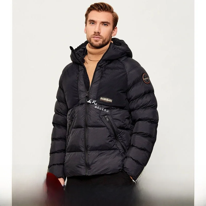 High-End Italian Style Men's down Jacket 90% Goose down Ultra-Thickened Warm Windproof Outdoor Coat with Hood Polar Expedition
High-End Italian Style Men's down Jacket 90% Goose down Ultra-Thickened Warm Windproof Outdoor Coat with Hood Polar Expedition