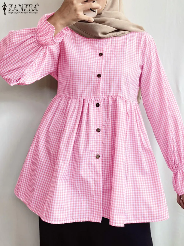 Women Elegant Long Sleeve Stripe Blouse Fashion OL Work Shirt Fashion Muslim Tops ZANZEA 2024 Casual Loose Ramadan Blusas Mujer
Women Elegant Long Sleeve Stripe Blouse Fashion OL Work Shirt Fashion Muslim Tops ZANZEA 2024 Casual Loose Ramadan Blusas Mujer