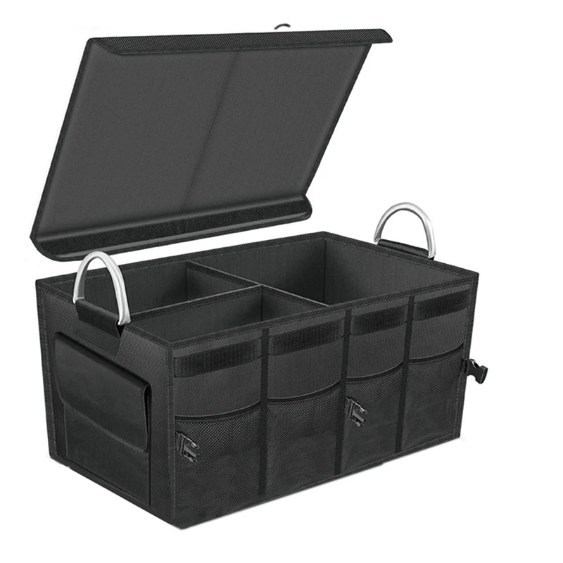 New-Car Trunk Organizer Storage Collapsible Multi Compartment Car Organizer, SUV Trunk Organizer Auto Trucks Trunk Box
New-Car Trunk Organizer Storage Collapsible Multi Compartment Car Organizer, SUV Trunk Organizer Auto Trucks Trunk Box
