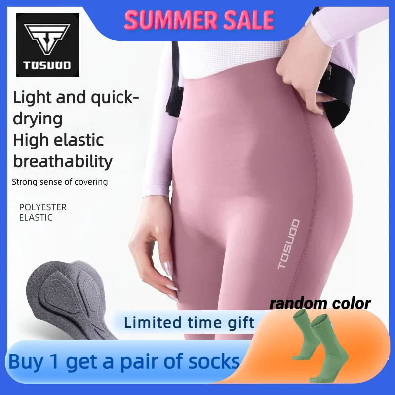 TOSUOD Women's High-Waist Seamless Cycling Shorts with Padded Cushion for Bicycle Sports Outdoor Activities
TOSUOD Women's High-Waist Seamless Cycling Shorts with Padded Cushion for Bicycle Sports Outdoor Activities
