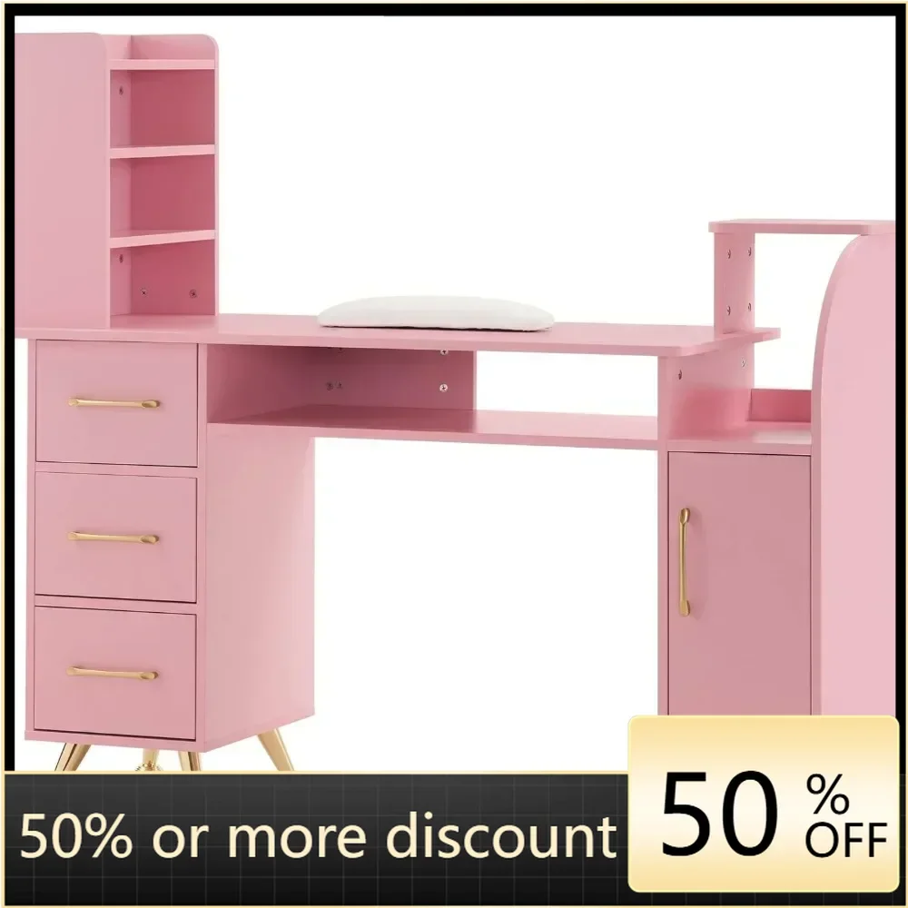 Nail salon, makeup dressing table, nail salon with wrist pad, beauty workstation, salon storage device 2636
Nail salon, makeup dressing table, nail salon with wrist pad, beauty workstation, salon storage device 2636