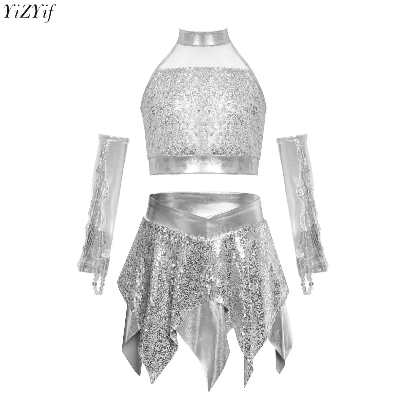 Детский костюм для девочек: танцевальный комплект для дискотек, хип-хопа, джаза, латины, ча-ча-ча — топ с пайетками и юбка, рукава с бахромой. Идеально для вечеринок и косплея.
Детский костюм для девочек: танцевальный комплект для дискотек, хип-хопа, джаза, латины, ча-ча-ча — топ с пайетками и юбка, рукава с бахромой. Идеально для вечеринок и косплея.