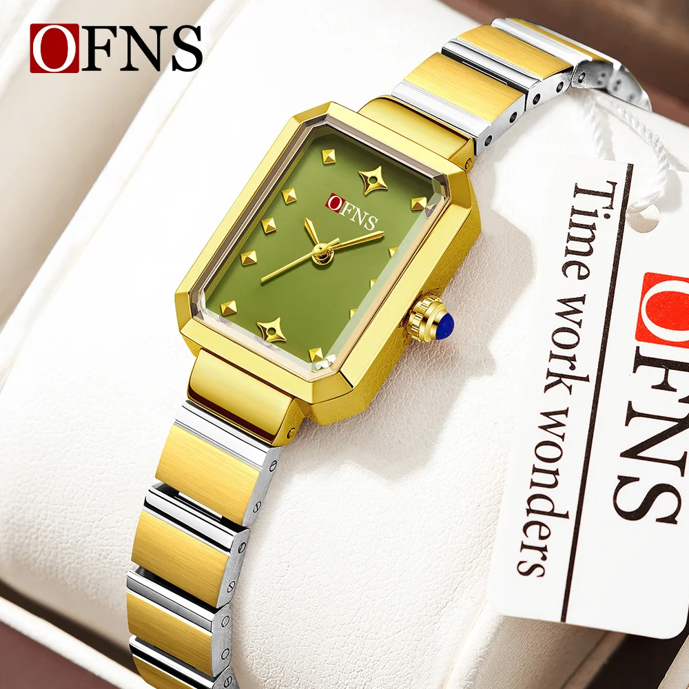 OFNS Top Brand New 1574 Fashionable Retro Square Women's Quartz Watch Waterproof Light Luxury Leisure Women's Quartz Watch
OFNS Top Brand New 1574 Fashionable Retro Square Women's Quartz Watch Waterproof Light Luxury Leisure Women's Quartz Watch