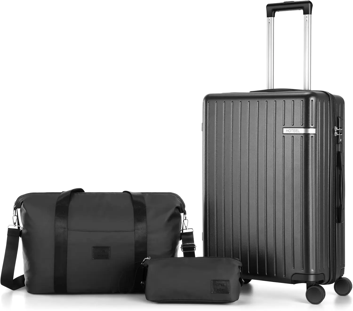 3 Piece Carry On Luggage Set ABS PC Suitcases Travel Case With Wheel Hardshell 20 inch Roller Luggage With Duffel Bag Travel Bag
3 Piece Carry On Luggage Set ABS PC Suitcases Travel Case With Wheel Hardshell 20 inch Roller Luggage With Duffel Bag Travel Bag