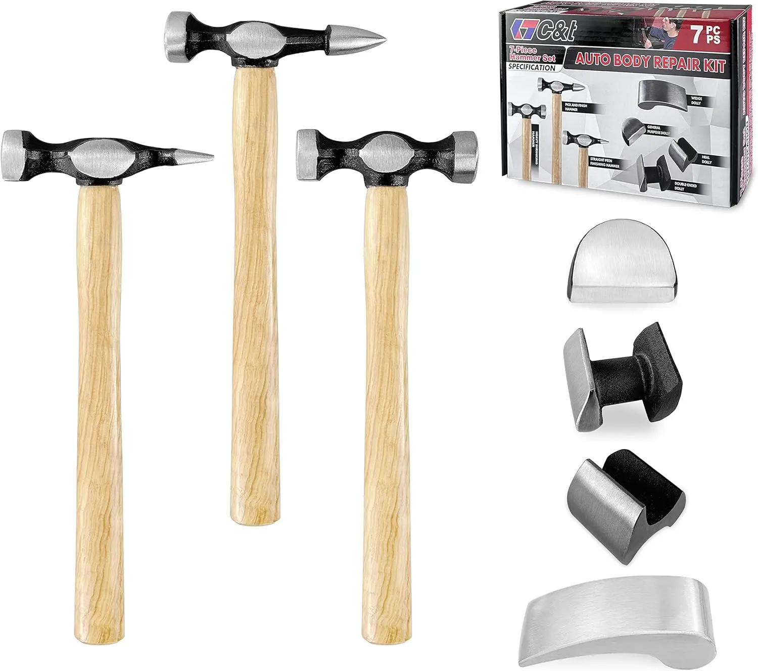 Набор инструментов для ремонта кузова, 7 предметов, набор инструментов для ремонта кузова автомобиля, тележка из углеродистой стали и молоток для крыльев кузова
Набор инструментов для ремонта кузова, 7 предметов, набор инструментов для ремонта кузова автомобиля, тележка из углеродистой стали и молоток для крыльев кузова