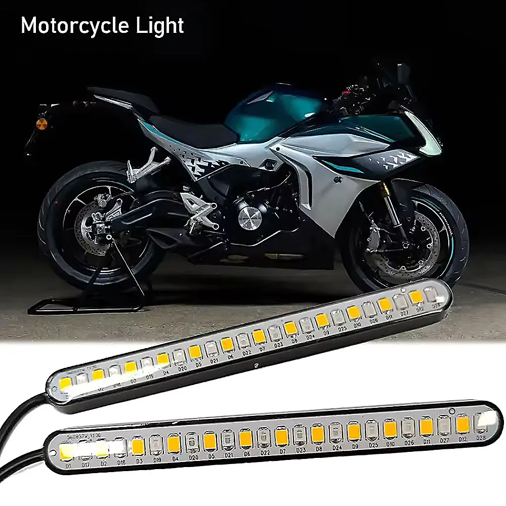 Universal 24 SMD LED Motorcycle Light Bar Strip Rear Tail Brake Stop Lamp License Plate Lights Flowing Turn Signal Indicators
Universal 24 SMD LED Motorcycle Light Bar Strip Rear Tail Brake Stop Lamp License Plate Lights Flowing Turn Signal Indicators