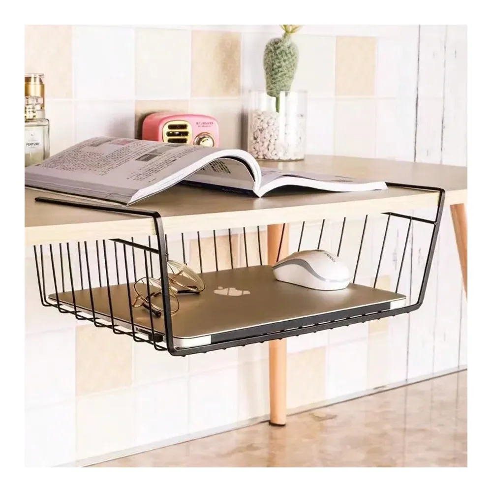 1pc Under Desk Hanging Storage Basket, Layered Organizer Rack For Student Dorm, Wardrobe, Desk, Kitchen Spice Organizer. Note P
1pc Under Desk Hanging Storage Basket, Layered Organizer Rack For Student Dorm, Wardrobe, Desk, Kitchen Spice Organizer. Note P