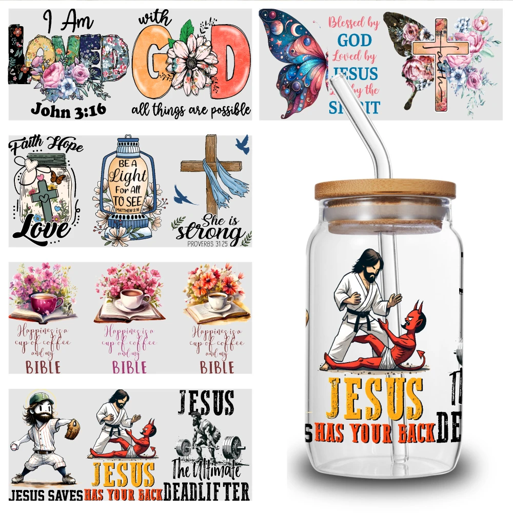 5 Sheets God Jesus Bible UV DTF Stickers UV DTF Transfer Stickers for Glass Cups
5 Sheets God Jesus Bible UV DTF Stickers UV DTF Transfer Stickers for Glass Cups