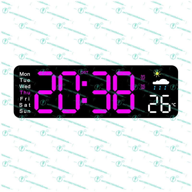 White Shell Multifunctional Weather Clock Temperature Display New Digital Analog Wall Clock Living Room Crossover
White Shell Multifunctional Weather Clock Temperature Display New Digital Analog Wall Clock Living Room Crossover