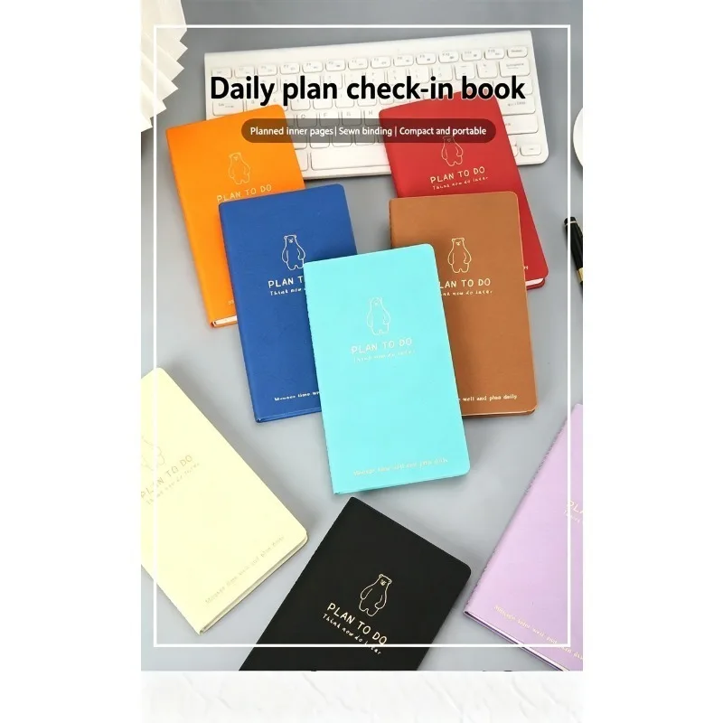 A6 Daily Planner Notebook – Cute Bear PU Leather To Do Journal, 180° Lay Flat Pocket Planner for Work, Study & Daily Check-In
A6 Daily Planner Notebook – Cute Bear PU Leather To Do Journal, 180° Lay Flat Pocket Planner for Work, Study & Daily Check-In