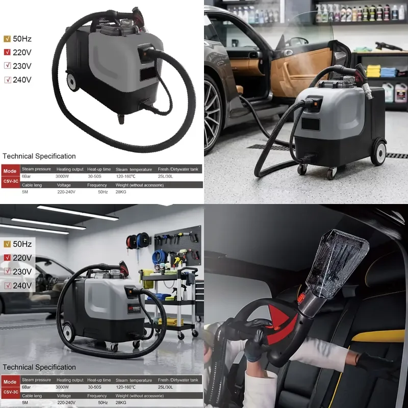 2026 Auto Care Exterior Engine Interior High Pressure Washing Cleaner Steam Jet Spray Detailing Car Mobile Steam Washer
2026 Auto Care Exterior Engine Interior High Pressure Washing Cleaner Steam Jet Spray Detailing Car Mobile Steam Washer
