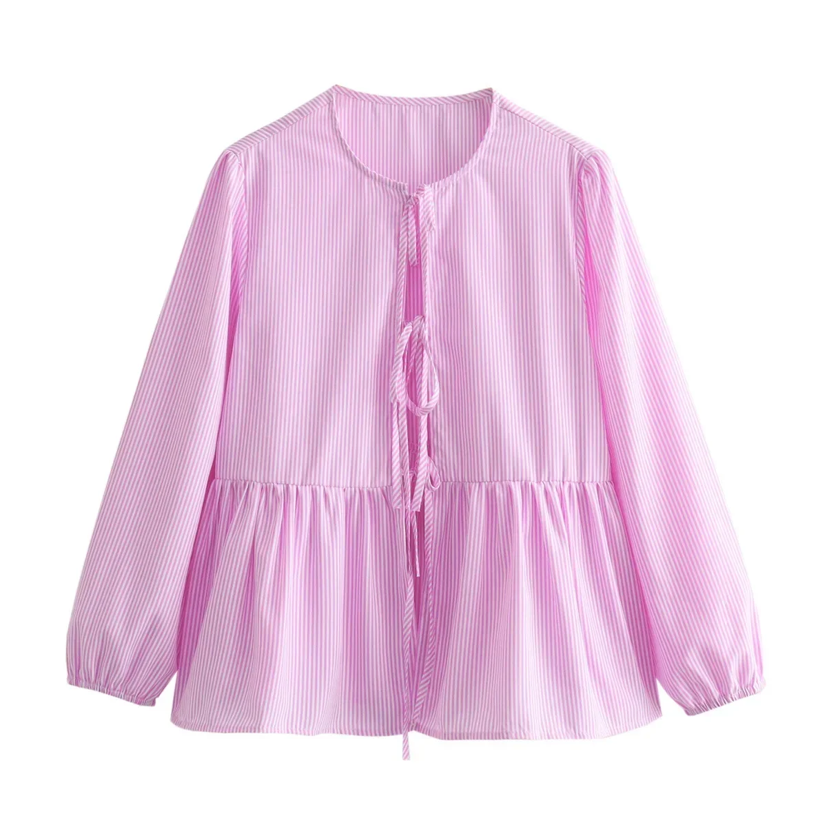 Elegant Shirts for Women y2k Clothes Stripe/Solid Color Tie Up Long Sleeve Blouses 2000s Aesthetic Clothing Streetwear
Elegant Shirts for Women y2k Clothes Stripe/Solid Color Tie Up Long Sleeve Blouses 2000s Aesthetic Clothing Streetwear