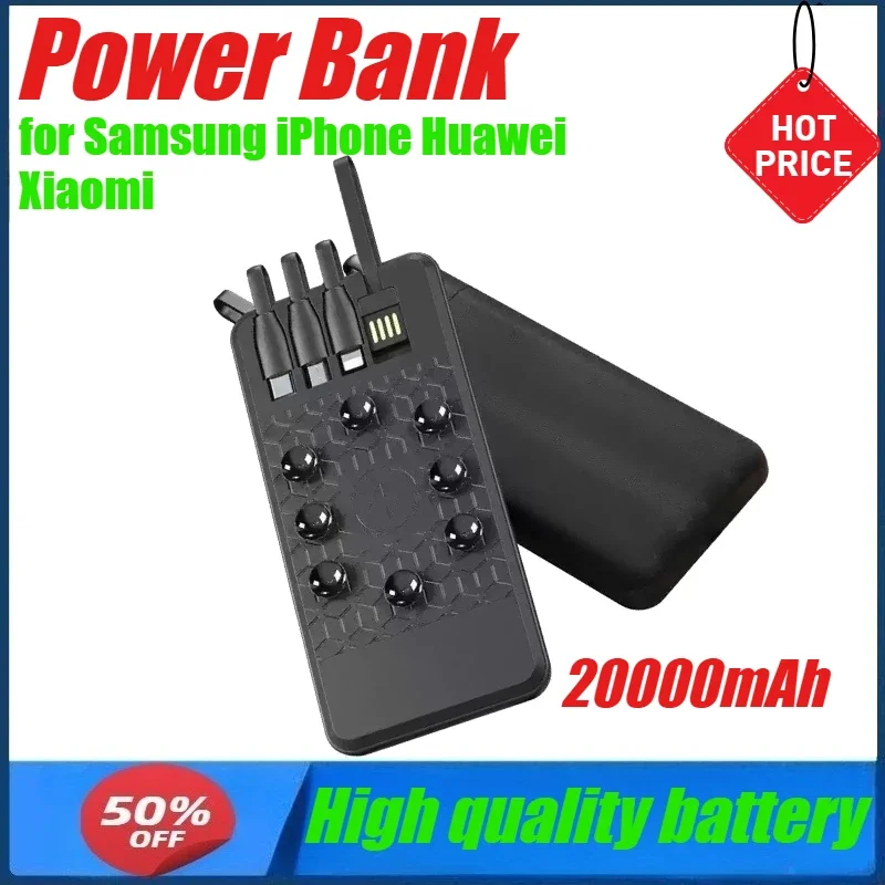 20000mAh Magnetic Power Bank Rechargeable Battery for Samsung IPhone Huawei Xiaomi with Cable Portable External Battery Charger
20000mAh Magnetic Power Bank Rechargeable Battery for Samsung IPhone Huawei Xiaomi with Cable Portable External Battery Charger