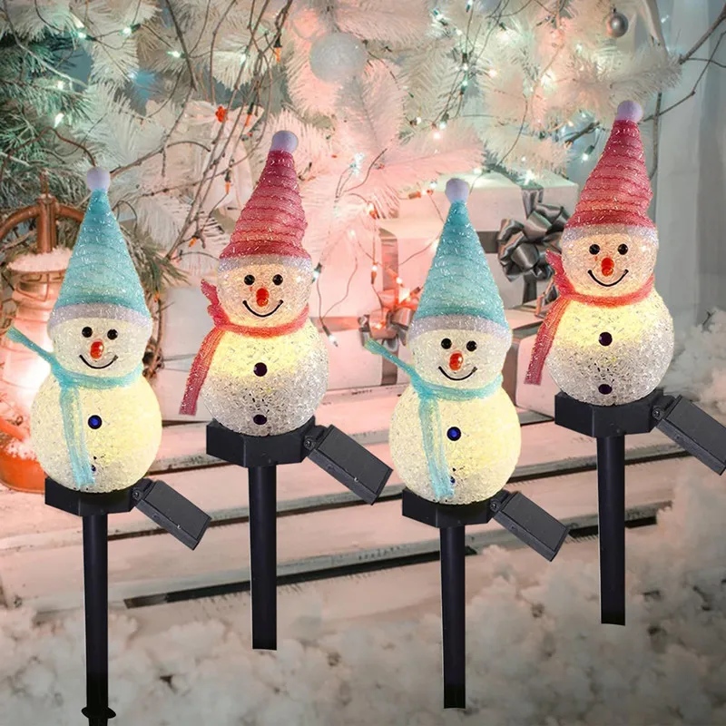 LED Snowman Solar Garden Light Outdoor Ground Stake Light Solar Powered Xmas Pathway Lights For Christmas Lawn Yard Decoration
LED Snowman Solar Garden Light Outdoor Ground Stake Light Solar Powered Xmas Pathway Lights For Christmas Lawn Yard Decoration