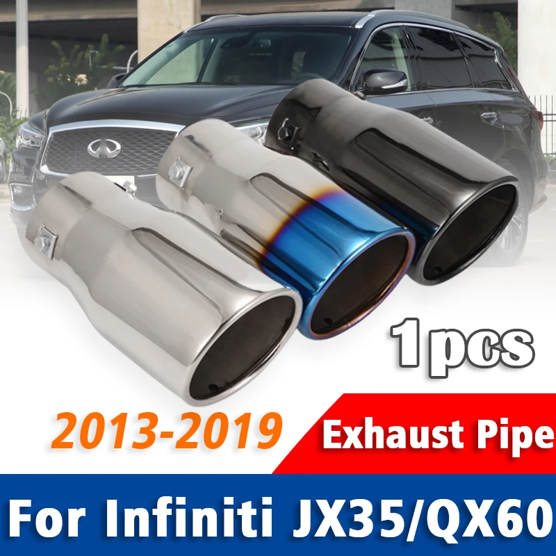Exhaust Pipe Muffler For Infiniti JX35 QX60 2013-2019 1Pcs Stainless Steel Tailpipe Muffler Tip Car Rear Tail Throat Accessories
Exhaust Pipe Muffler For Infiniti JX35 QX60 2013-2019 1Pcs Stainless Steel Tailpipe Muffler Tip Car Rear Tail Throat Accessories