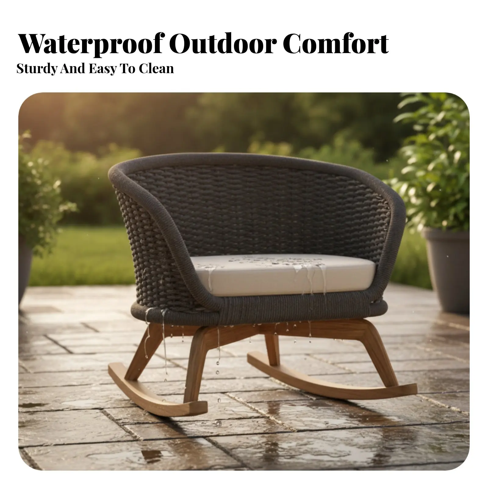 4 Pieces 4-Piece Wicker Conversation Set Waterproof Outdoor Furniture Woven textures sturdy Frame for Balcony, Terrace, rearyard
4 Pieces 4-Piece Wicker Conversation Set Waterproof Outdoor Furniture Woven textures sturdy Frame for Balcony, Terrace, rearyard