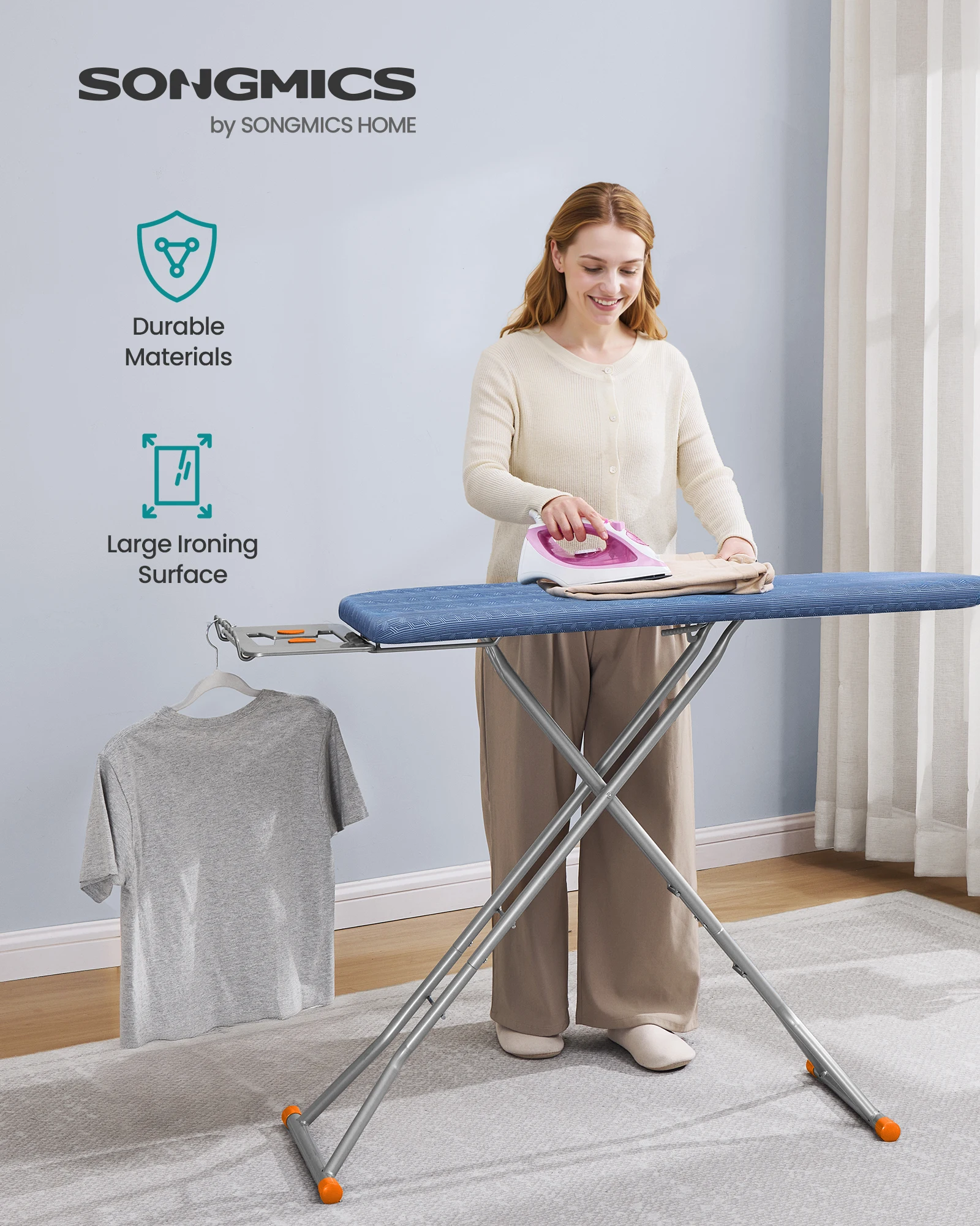 SONGMICS Ironing Board, Retractable Iron Rest, Foldable Iron Board, 43 x 13 Inches, Space-Saving, Height Adjustable, Padded with
SONGMICS Ironing Board, Retractable Iron Rest, Foldable Iron Board, 43 x 13 Inches, Space-Saving, Height Adjustable, Padded with