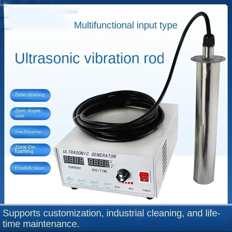 New Industrial Input Ultrasonic Cleaner Vibrating Rod Dissolving Emulsification Defoaming Dispersion Ultrasonic Vibrating Rod
New Industrial Input Ultrasonic Cleaner Vibrating Rod Dissolving Emulsification Defoaming Dispersion Ultrasonic Vibrating Rod