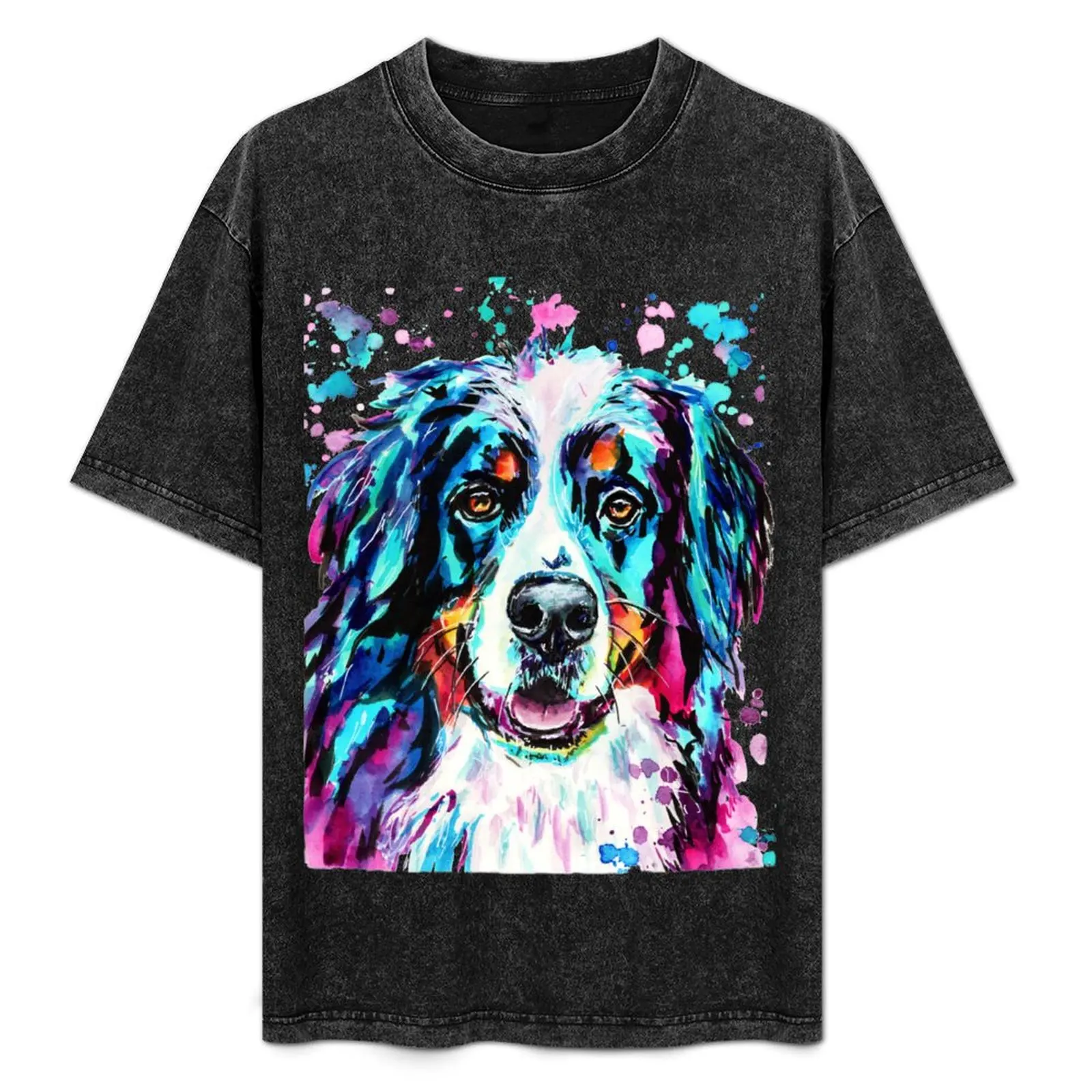 Watercolour, Bernese Mountain Dog T-Shirt Retro Style Print Casual Top
Watercolour, Bernese Mountain Dog T-Shirt Retro Style Print Casual Top