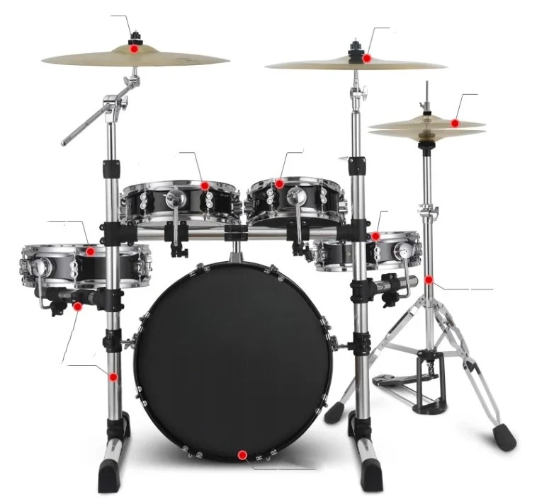 Pocket Drum Set 5-drums Rack Multi Colors Easy Take Out Mesh Head and clear Head
Pocket Drum Set 5-drums Rack Multi Colors Easy Take Out Mesh Head and clear Head