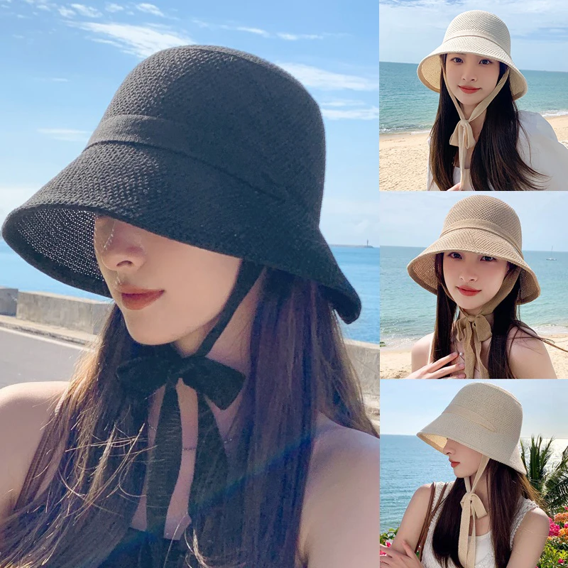 Women Summer Breathable Straw Hat Large Brim Adjustable Sunscreen Caps Fisherman Cap Ladies Outdoors Shade Beach Designer Hats
Women Summer Breathable Straw Hat Large Brim Adjustable Sunscreen Caps Fisherman Cap Ladies Outdoors Shade Beach Designer Hats