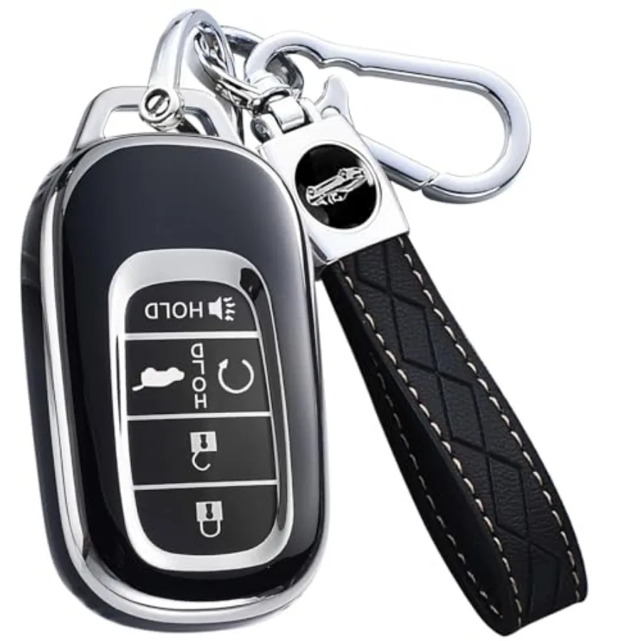 Key Fob Cover for Honda - Premium Soft TPU Shell Full Protection Case with Keychain, Fits HR-V CR-V Pilot Accord Civic Passport
Key Fob Cover for Honda - Premium Soft TPU Shell Full Protection Case with Keychain, Fits HR-V CR-V Pilot Accord Civic Passport