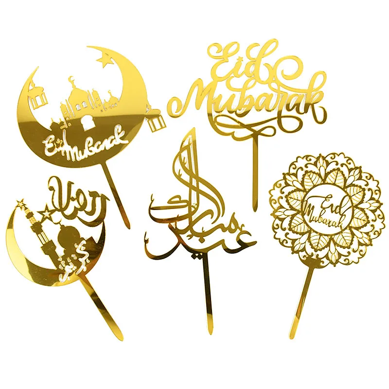 1pcs Eid Mubarak Gold Acrylic Cake Topper Cupcakes Decor Ramadan Islam Muslim Holiday Party Baking Cake DIY Decoration Supplies
1pcs Eid Mubarak Gold Acrylic Cake Topper Cupcakes Decor Ramadan Islam Muslim Holiday Party Baking Cake DIY Decoration Supplies
