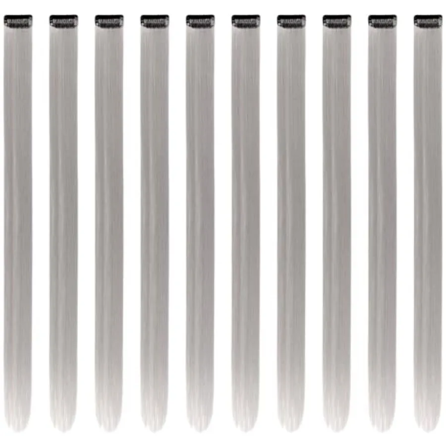 Grey Hair Extensions Clip in 10 Pieces Synthetic for Daily Styling, Heat-Resistant Fibers, Natural Grey Tone, Easy Application
Grey Hair Extensions Clip in 10 Pieces Synthetic for Daily Styling, Heat-Resistant Fibers, Natural Grey Tone, Easy Application