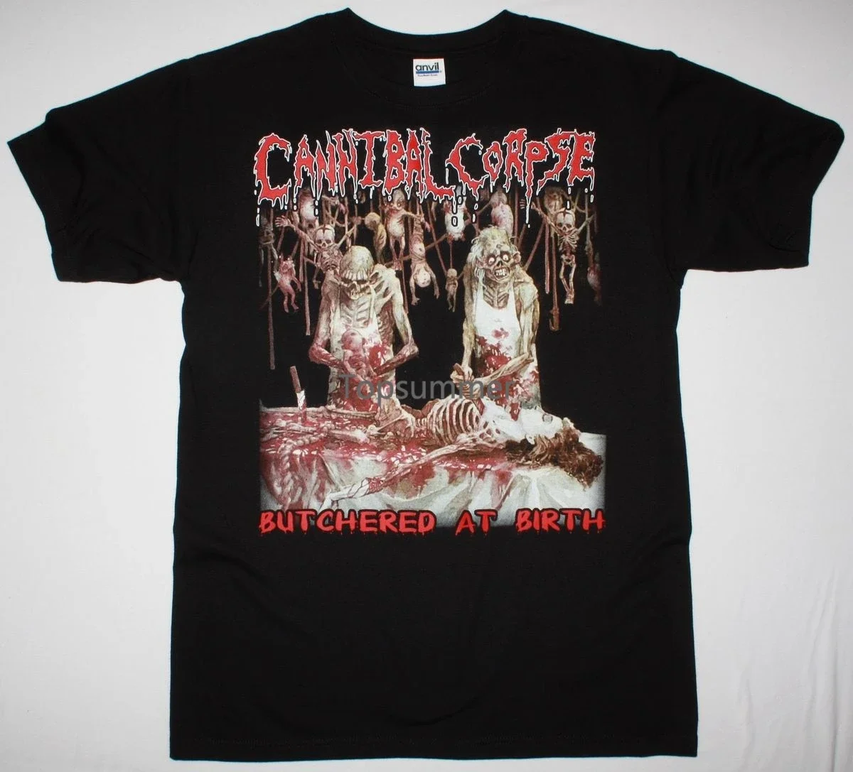 Cannibal Corpse Butchered At Birth 1991 Death Metal Grindcore New Black T-Shirt Short Sleeve Casual Printed Size S-2Xl T Shirt
Cannibal Corpse Butchered At Birth 1991 Death Metal Grindcore New Black T-Shirt Short Sleeve Casual Printed Size S-2Xl T Shirt