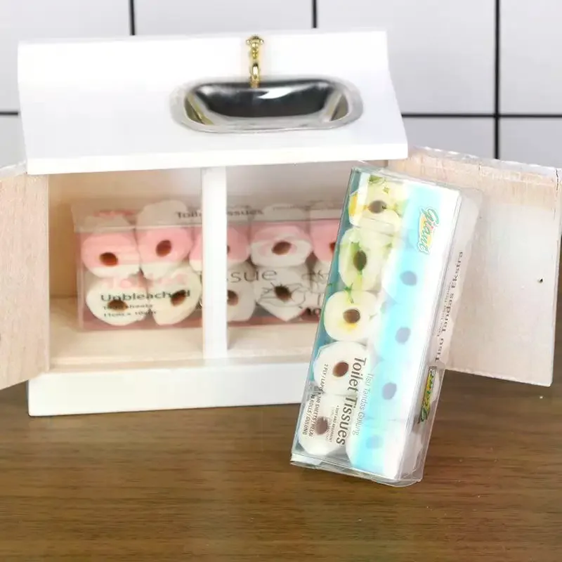 1 Set Toilet Tissue Decoration 1/12 Dollhouse Miniature Paper Towel Roll Model Dolls House Bathroom Accessories
1 Set Toilet Tissue Decoration 1/12 Dollhouse Miniature Paper Towel Roll Model Dolls House Bathroom Accessories
