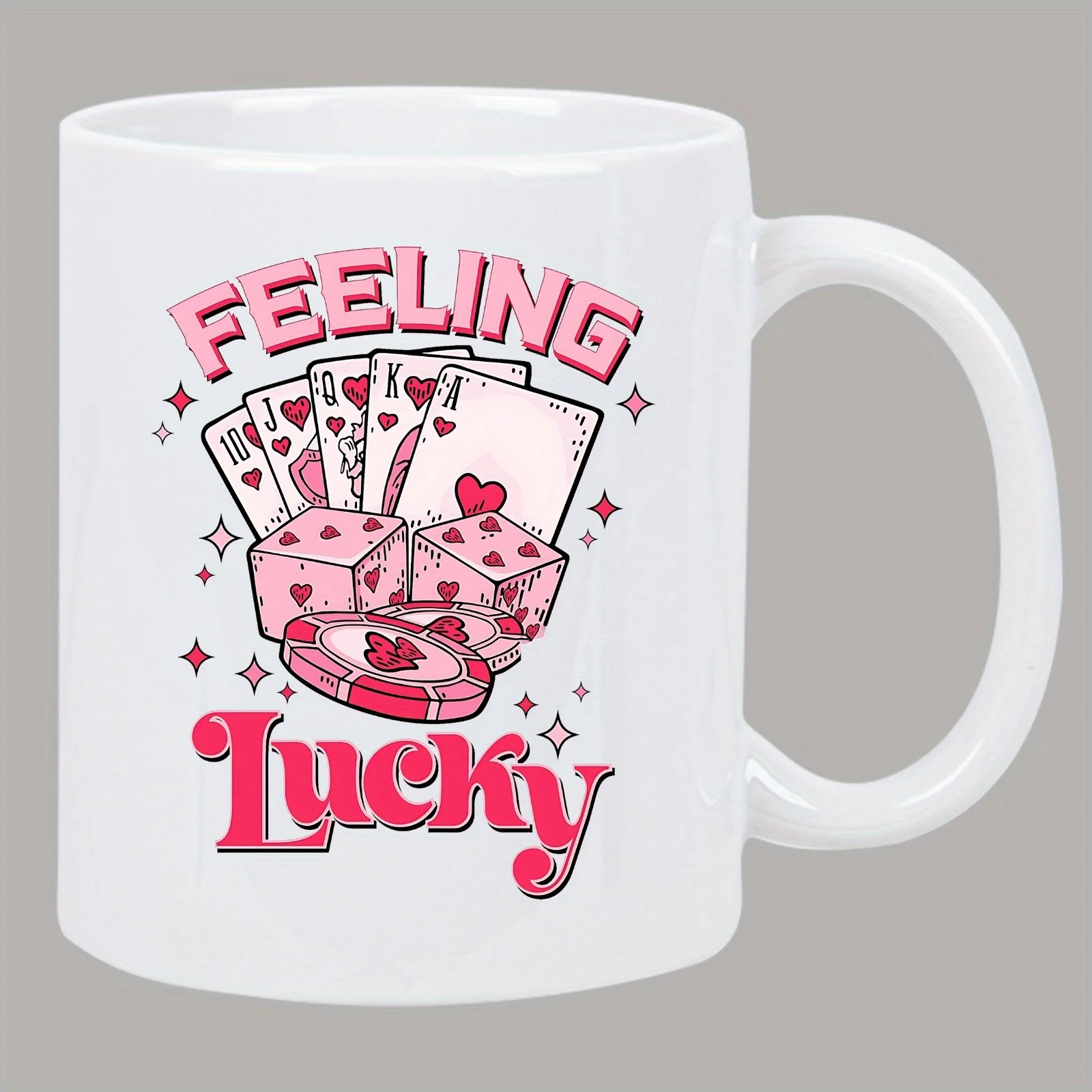 Кружка Feeling Lucky — забавная кофейная кружка для подарков, домашнего декора, любителей покера, уникальных коллекционеров и игр в ночное время
Кружка Feeling Lucky — забавная кофейная кружка для подарков, домашнего декора, любителей покера, уникальных коллекционеров и игр в ночное время