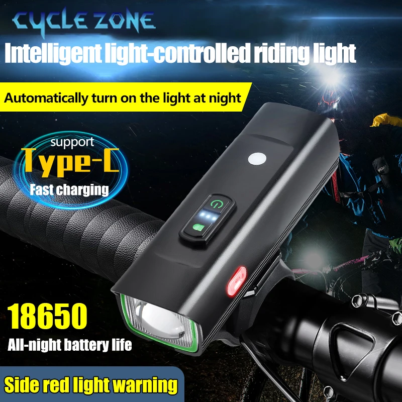 Intelligent Light Sensing Bike Lights Bicycle Handlebar Headlight High Brightness MTB Road Cycling Front Lamp for Night Riding
Intelligent Light Sensing Bike Lights Bicycle Handlebar Headlight High Brightness MTB Road Cycling Front Lamp for Night Riding