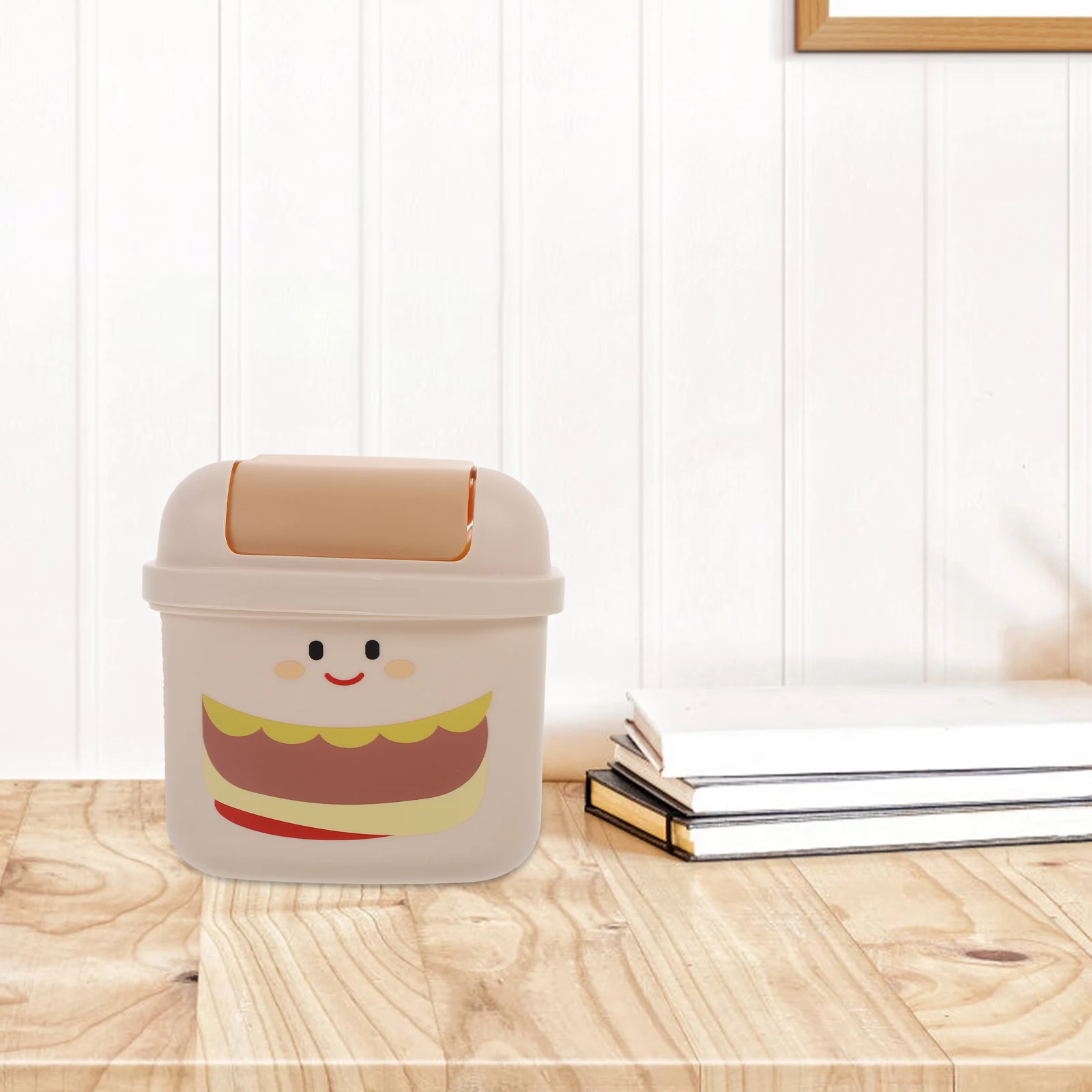 Flip Trash Can Desk Garbage Mini Desktop Wastebasket Table Small Lid Plastic Bin Cute White Lightweight Office Home Space
Flip Trash Can Desk Garbage Mini Desktop Wastebasket Table Small Lid Plastic Bin Cute White Lightweight Office Home Space