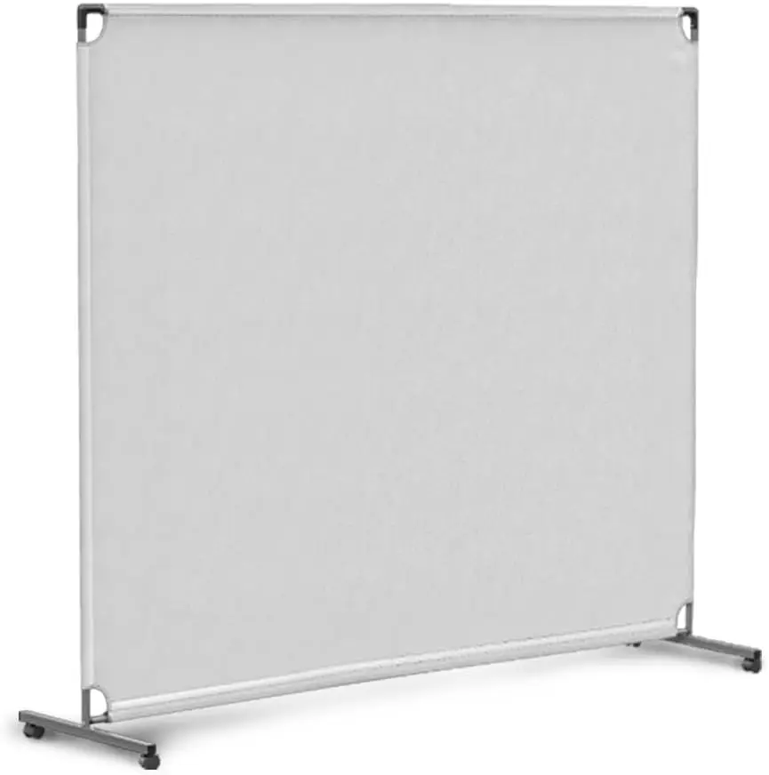 72-Inch Rolling Privacy Room Divider with Blackout Screen, Sturdy Iron Frame and Wheels in Black, White, Gray & Blue
72-Inch Rolling Privacy Room Divider with Blackout Screen, Sturdy Iron Frame and Wheels in Black, White, Gray & Blue