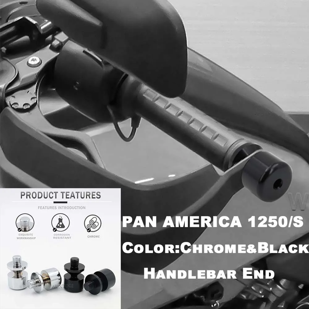For PAN AMERICA 1250 S 2021-2022 Chrome Grip Cap Rod Ends Counterweight Accessories America PA1250S Motorcycle Handlebar End
For PAN AMERICA 1250 S 2021-2022 Chrome Grip Cap Rod Ends Counterweight Accessories America PA1250S Motorcycle Handlebar End