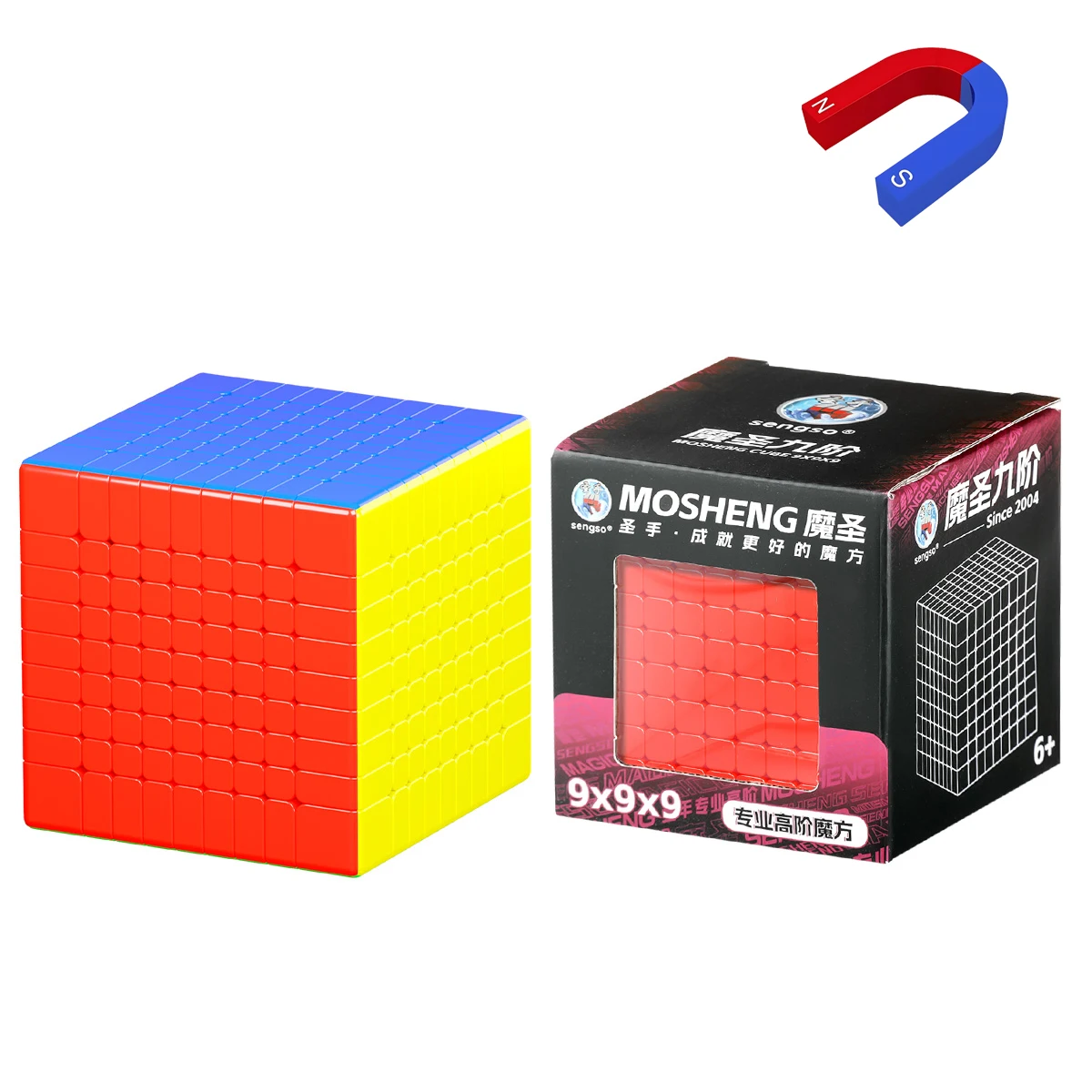 Sengso Mosheng 9x9 Magnetic Magic Cube Shengshou 9x9 Cube Stickerless Professional Puzzle Toys Children Gift Cubo Magico
Sengso Mosheng 9x9 Magnetic Magic Cube Shengshou 9x9 Cube Stickerless Professional Puzzle Toys Children Gift Cubo Magico