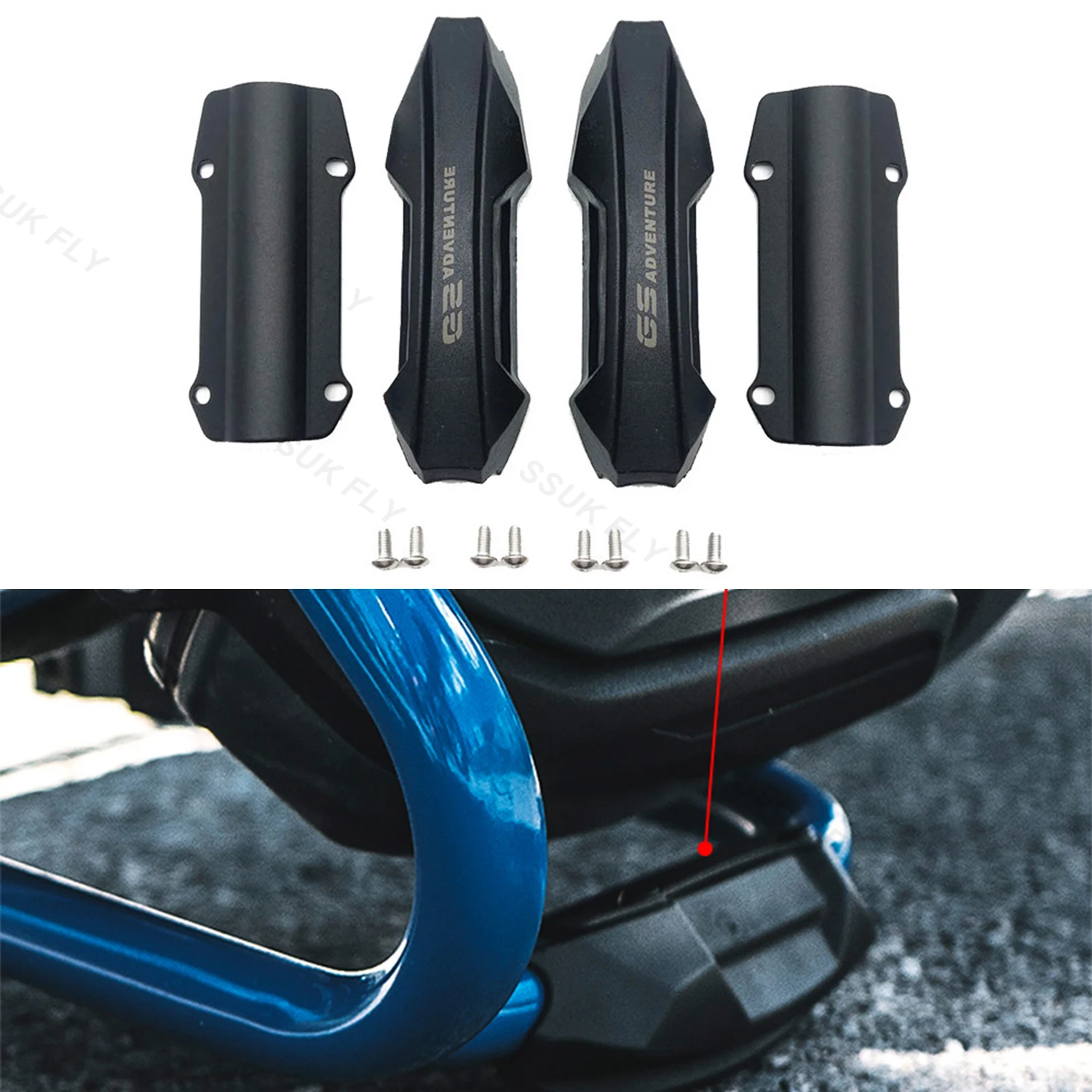 Motorcycle Engine Crash Bar Protector Bumper Guard Decorative Block for BMW R1200GS R1250GS ADV Adventure 2004-2023
Motorcycle Engine Crash Bar Protector Bumper Guard Decorative Block for BMW R1200GS R1250GS ADV Adventure 2004-2023