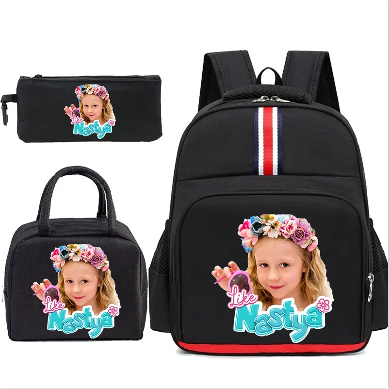 Multi-function Kids Backpack 3pcs Set Like Nastya Primary Boys Girls Schoolbag Like Nastya Printed Kids Lunch Bag Pencil Case
Multi-function Kids Backpack 3pcs Set Like Nastya Primary Boys Girls Schoolbag Like Nastya Printed Kids Lunch Bag Pencil Case