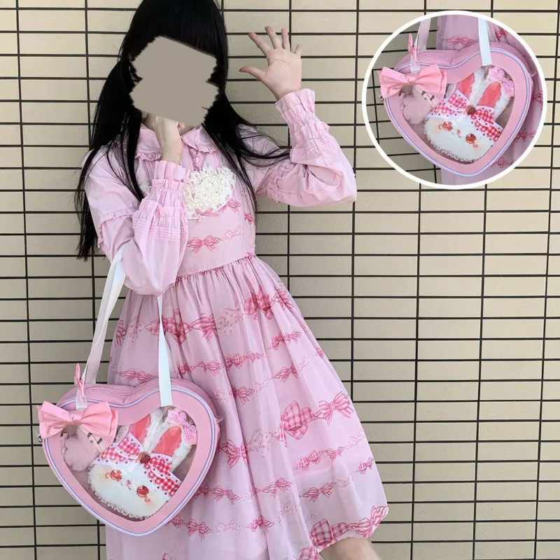 Ita Backpack Cute Ita Bag Girl Student Transparent Pocket Handbag Ita Bag Crossbody Shoulder Bag Lolita Backpack For Young Girls
Ita Backpack Cute Ita Bag Girl Student Transparent Pocket Handbag Ita Bag Crossbody Shoulder Bag Lolita Backpack For Young Girls