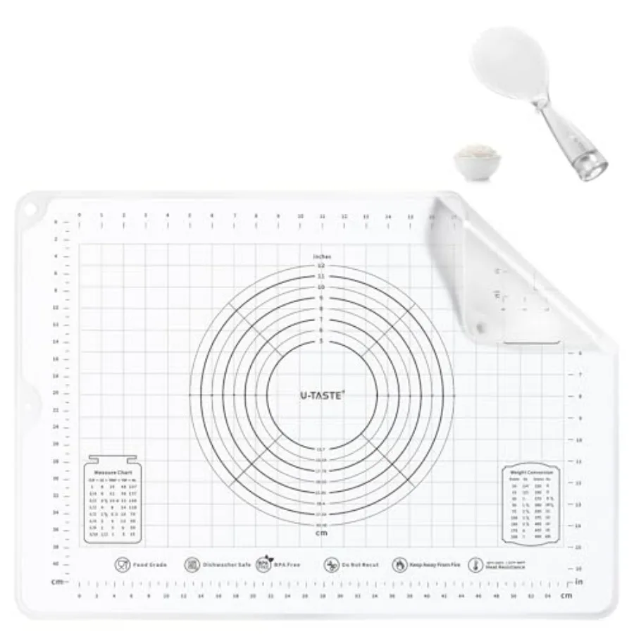 Большой пищевой силиконовый коврик для кондитерских изделий размером 28 x 20 дюймов и 329 ° F Термостойкая ложка для риса (прозрачная)
Большой пищевой силиконовый коврик для кондитерских изделий размером 28 x 20 дюймов и 329 ° F Термостойкая ложка для риса (прозрачная)