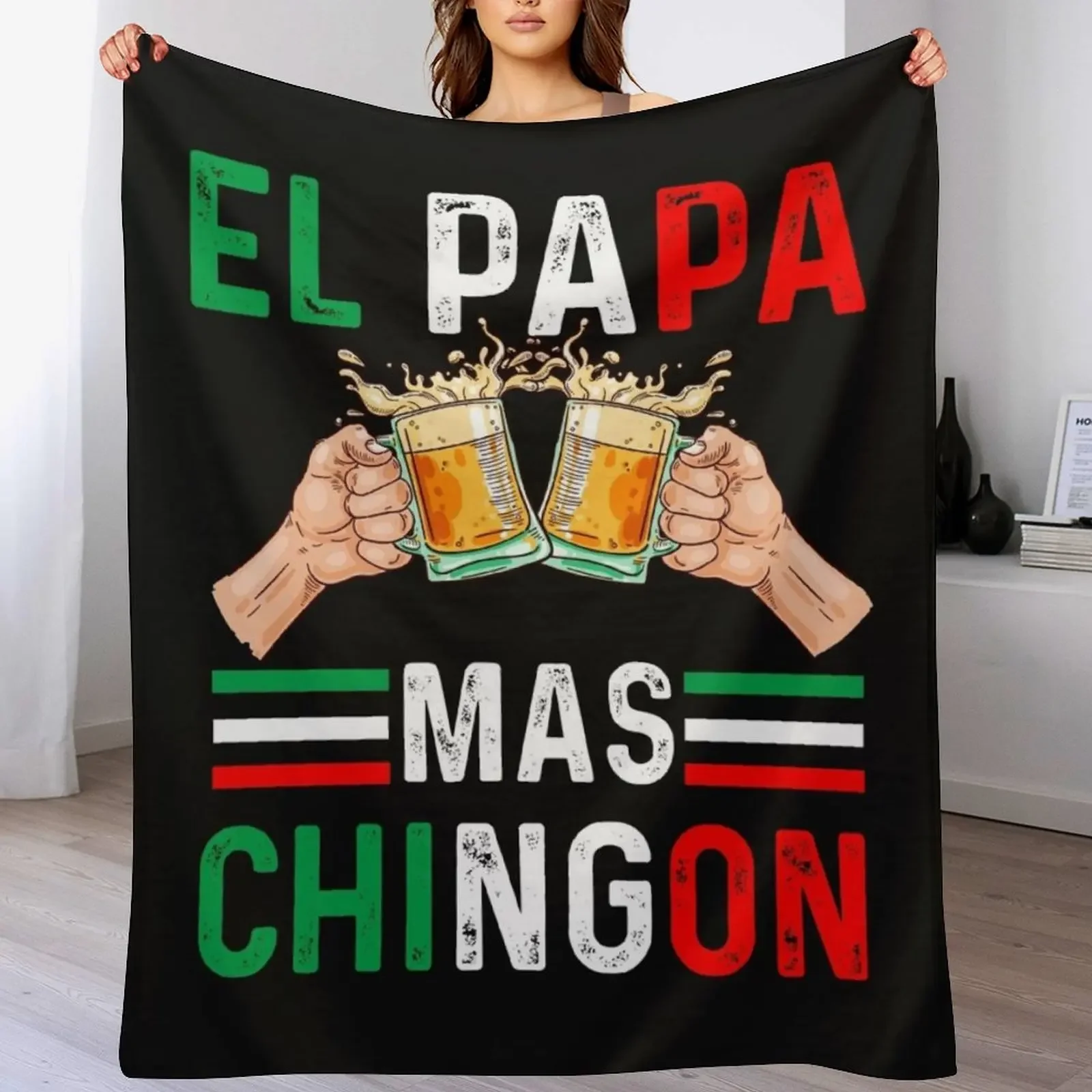 El Papa Mas Chingon Funny Mexican Dad Gift Husband Regalo product Throw Blanket Stylish Warm Blanket for Living Room Bedroom
El Papa Mas Chingon Funny Mexican Dad Gift Husband Regalo product Throw Blanket Stylish Warm Blanket for Living Room Bedroom